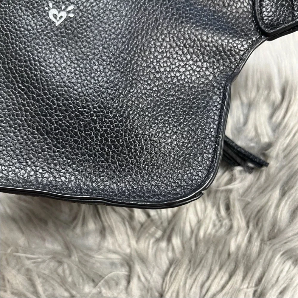 Justice Girls Black Tassel Belt Bag